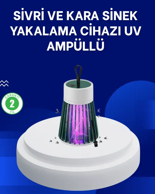 2’si 1 Arada LED Işıklı Elektrikli Böcek Öldürücü