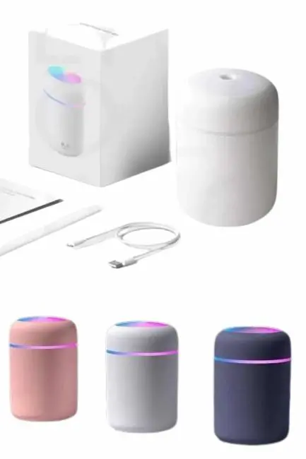 Rgb Işıklı Ulrasonik Ledli Hava Nemlendirici Buhar Makinesi Buhardanlık