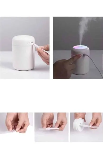 Hava Nemlendirici Ultrasonik Mini Hava Temizleyici Aromaterapi