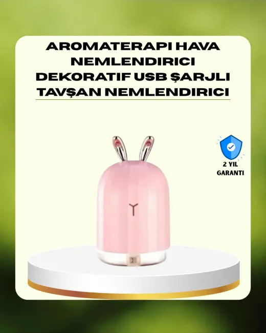 200 ml Ultrasonik Aroma Difüzör ve Hava Nemlendirici Gece Lambalı