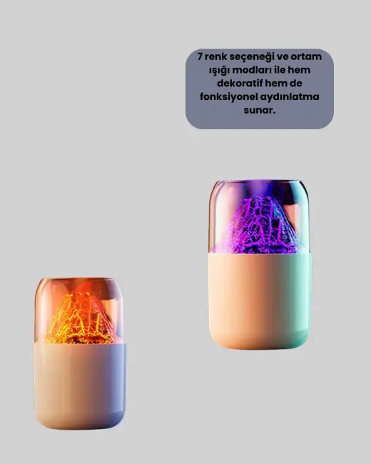 USB Şarjlı Volkanik Tasarımlı Buhar Makinesi