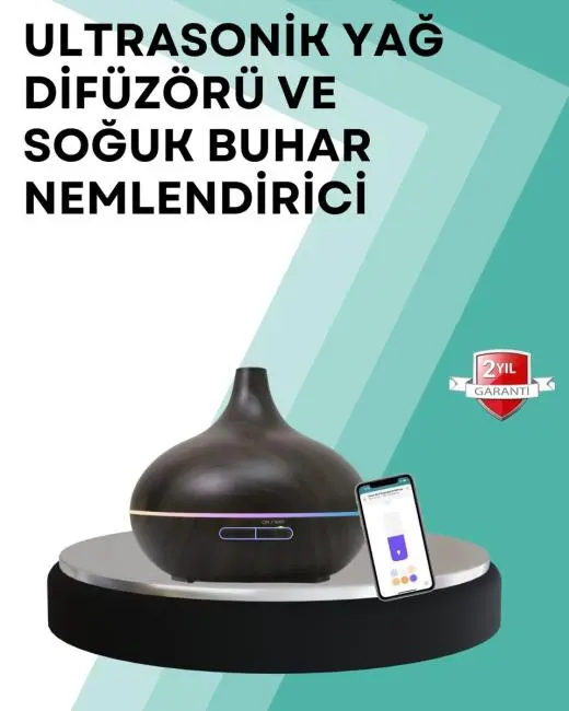 Büyük Su Hazneli Ultrasonik Difüzör ve Oda Nemlendirici
