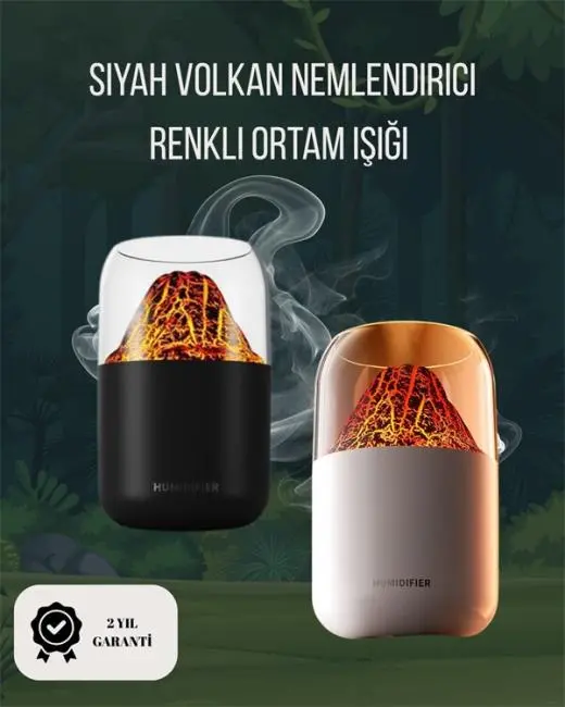 Alev Efektli Ultrasonik Difüzör