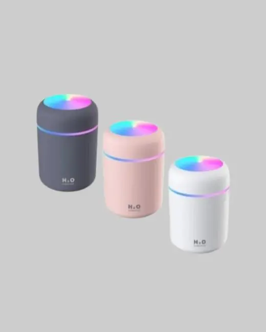 Taşınabilir USB Mini Nemlendirici – LED Aydınlatmalı Çift Püskürtme Modu