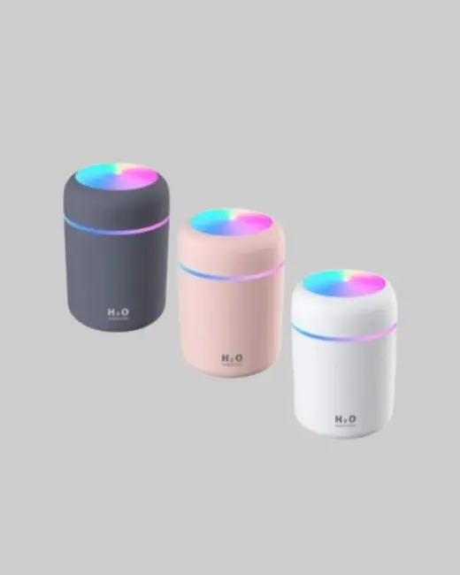 USB Bağlantılı LED Işıklı Hava Nemlendirici – Sessiz ve Kullanıcı Dostu Tasarım