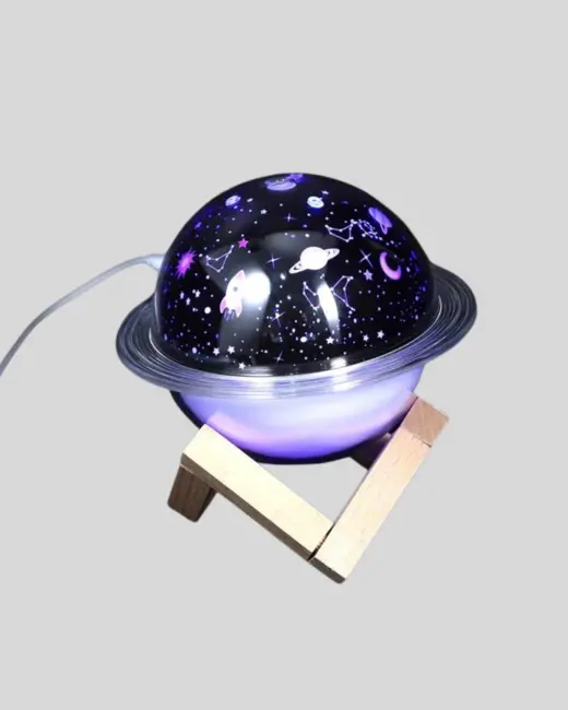 USB Mini Hava Nemlendirici ve Projeksiyon Lamba – Taşınabilir Sessiz Dekoratif Aromaterapi Cihazı