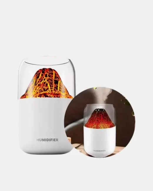 Alev Efektli Ultrasonik Uçucu Yağ Difüzörü 280ml Su Tanklı ve Sessiz Çalışma Özellikli