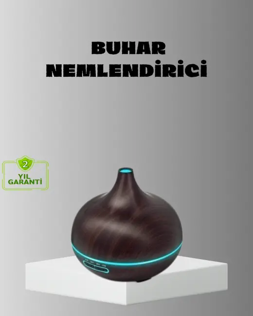 Aromaterapi Difüzörü 550 ml Ultrasonik Nemlendirici Otomatik Kapanma Özellikli