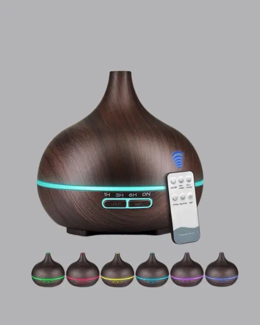 550 ml Büyük Su Hazneli Ultrasonik Nemlendirici ve Aromaterapi Difüzörü