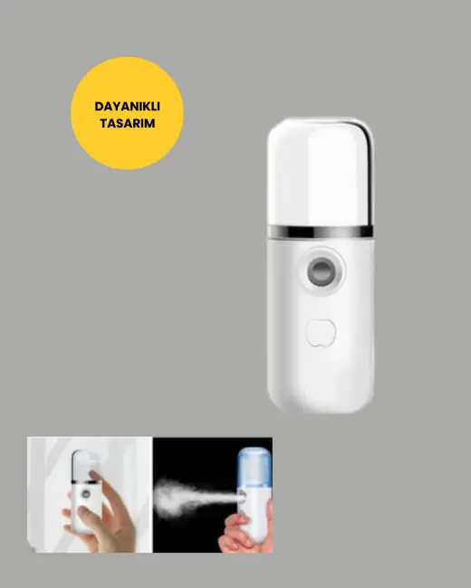 Akıllı Pro Teknolojili Şarjlı Nemlendirici – Portatif Cilt ve Hava Nemlendirici Cihaz