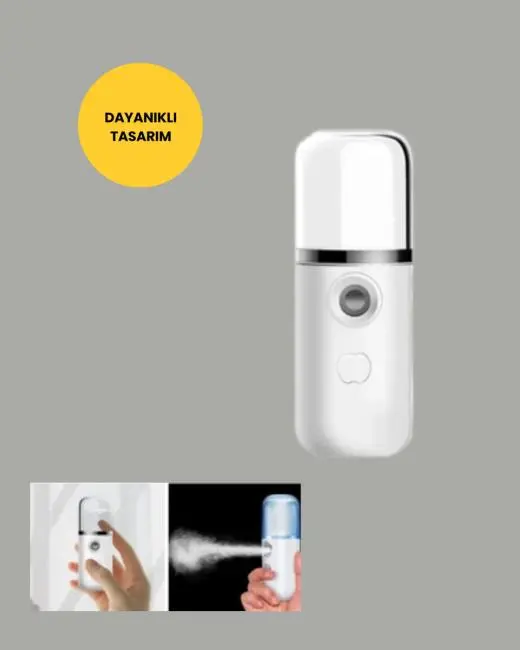 Taşınabilir Şarjlı Buhar Nemlendirici – Kablosuz Akıllı Pro Teknolojili Mini Cilt ve Ortam Nemlendirici