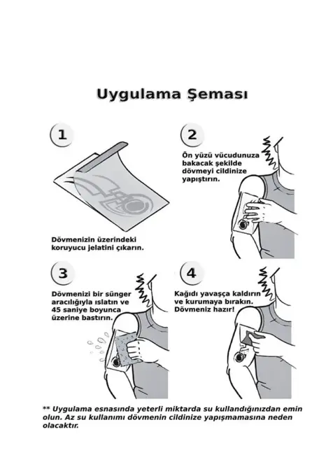 Bulutlar Melek Kanatları Geçici Dövme Şablonu Büyük Boy