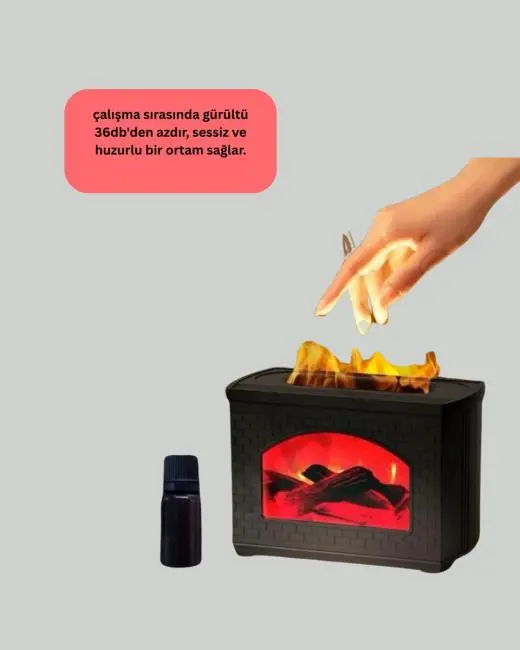 Aromaterapi Destekli Ultrasonik Nemlendirici USB Bağlantılı Sessiz Model