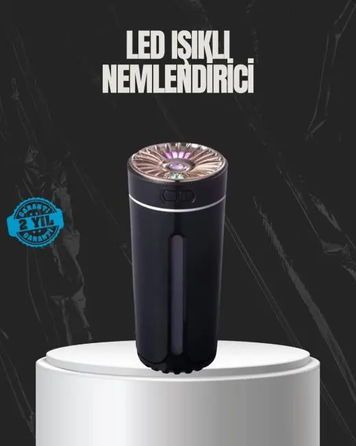 USB Aromaterapi Difüzör Ultrasonik Hava Nemlendirici LED Gece Lambalı