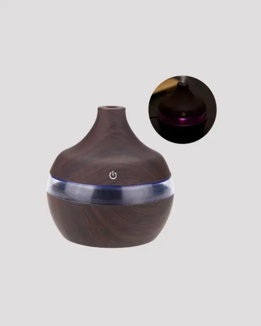 Aromaterapi Uyumlu 300 ml LED Işıklı Oda Kokusu Difüzörü