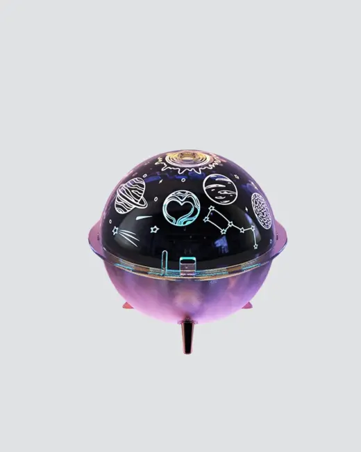 USB Şarjlı Uzay Temalı Işık Projektörü Hava Nemlendirici