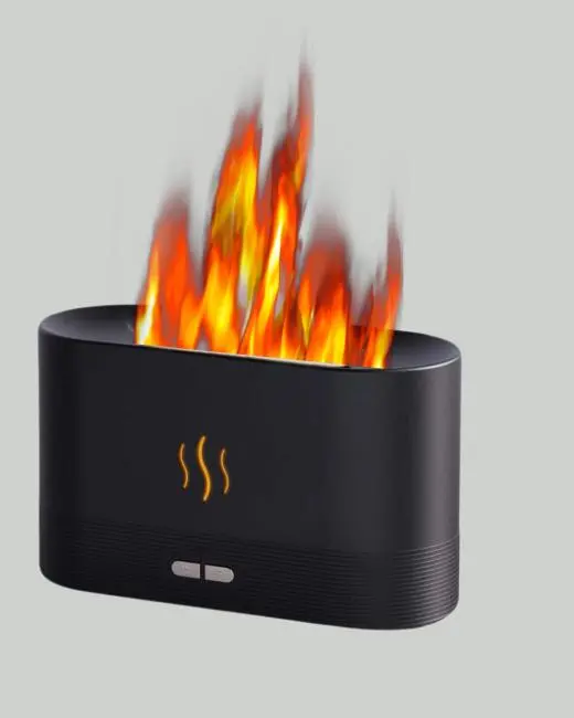 Kumandalı Alev Görünümlü LED Hava Nemlendirici Buhar Makinesi