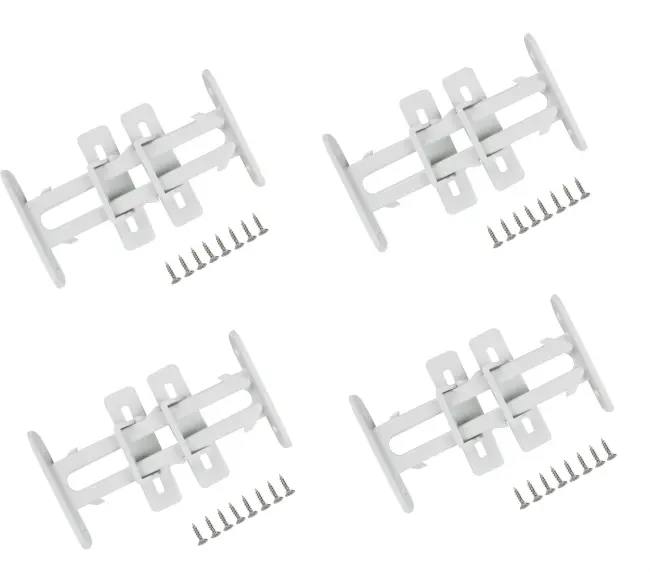 4 Adet Bebek Çocuk Koruma Kilidi - Dolap Çekmece Kilidi Sürgülü Kilit