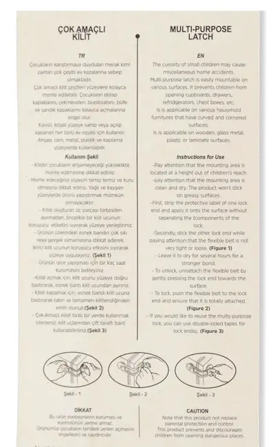 Çok Amaçlı Koruma Kilidi - 4 Adet