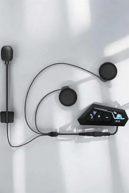 Kask Kulaklığı Motosiklet Intercom Interkom Dinleme Konuşma Özellikli Su Geçirmez