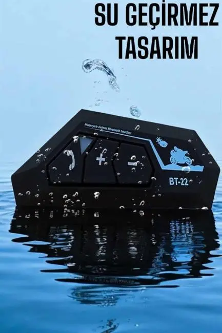 Kask Kulaklığı Motosiklet Intercom Interkom Dinleme Konuşma Özellikli Su Geçirmez