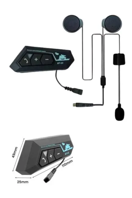 Bluetooth Kask Kulaklığı Intercom 5.0 Bluetooth Android ve İOS Uyumlu