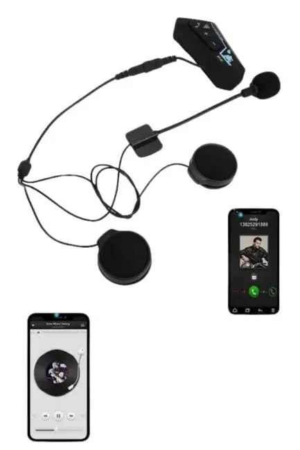 Intercom Bluetooth Kask Kulaklık Motosiklet Kulaklık 5.0 Bluetooth