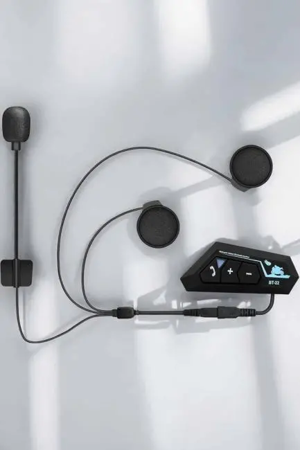 Kask Kulaklığı Motosiklet Intercom Interkom Dinleme Konuşma Özellikli Su Geçirmez