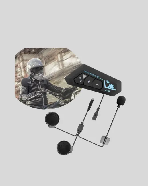 BT22 Kask Bluetooth Kulaklık 5.0 – Suya Dayanıklı Gürültü Önleyici Uzun Pil Ömürlü