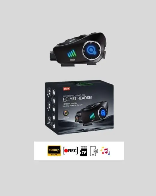 Q28 Kask Kulaklık 1080P HD Kamera – Bluetooth 5.3 Su Geçirmez Gürültü Azaltma