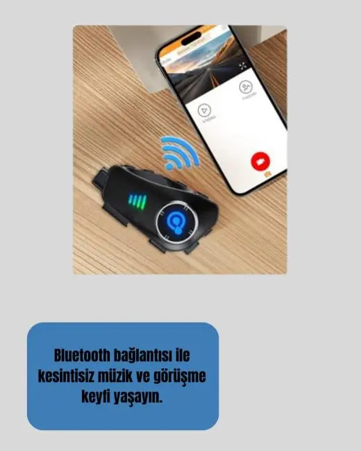 Q28 Motosiklet Kask Bluetooth Kulaklık  Full HD 1080P Kamera