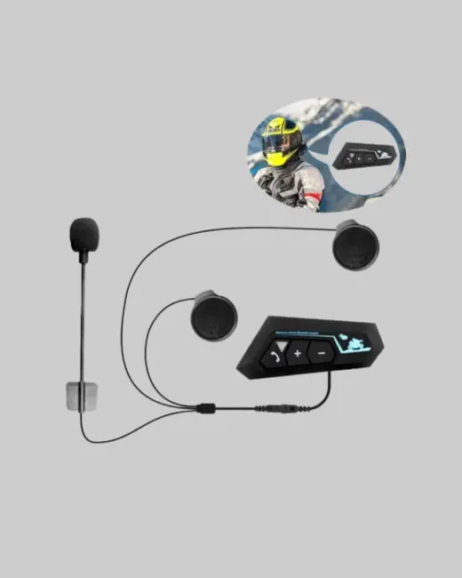BT22 Kask İçi Bluetooth Kulaklık Hızlı Eşleşme ve Gürültü Önleyici Mikrofon