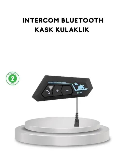 BT22 Kask Bluetooth Kulaklık 5.0 Gürültü Engelleyici ve Eller Serbest Kullanım