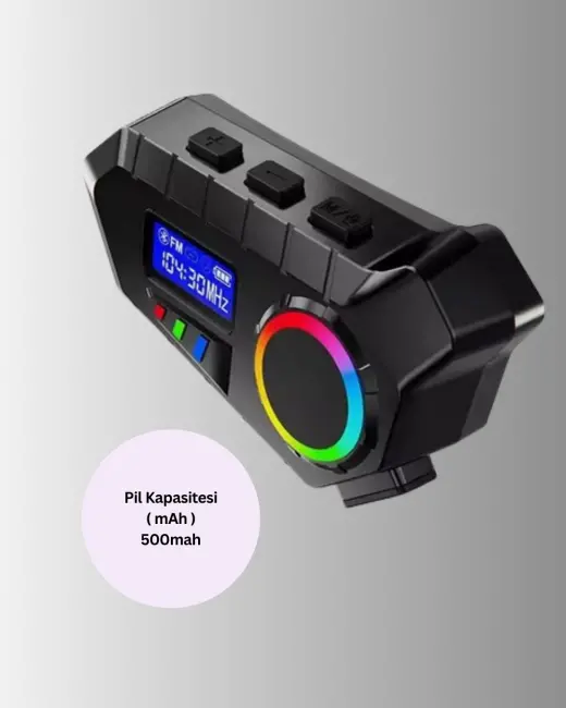 Bluetooth 5.4 Kablosuz Hoparlör IP65 Su Geçirmez ve 40 Saat Uzun Pil Ömürlü