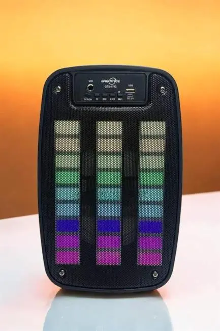 Bluetooth Hoparlör RGB Işıklı USB SD Kart Girişli Taşınabilir