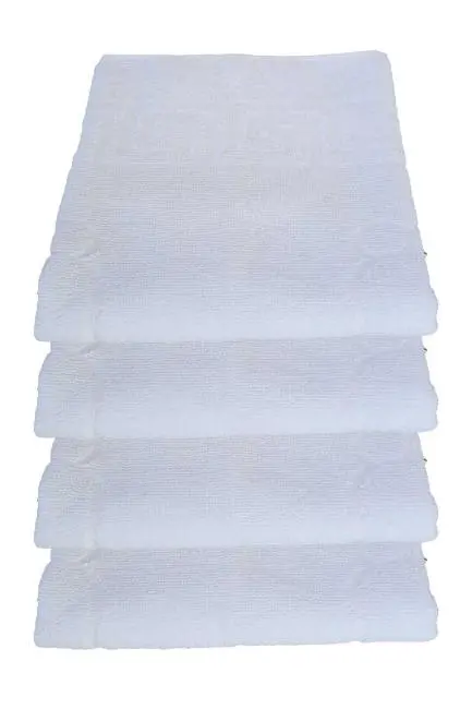 4 lü Ayak İzli Banyo Paspas 100 Pamuklu Ayak Havlusu