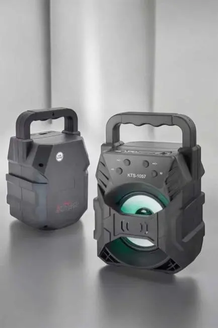 Taşınabilir Bluetooth Hoparlör Led Işıklı Uzun Pil Ömrü