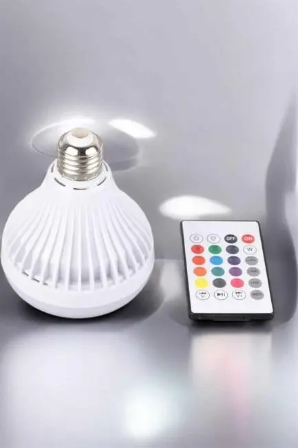 Kablosuz Bluetooth Hoparlör Led Lamba