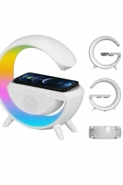 Yeni Nesil Bluetooth Hoparlör Speaker 5.0 Taşınabilir G Şeklinde Powerbankli