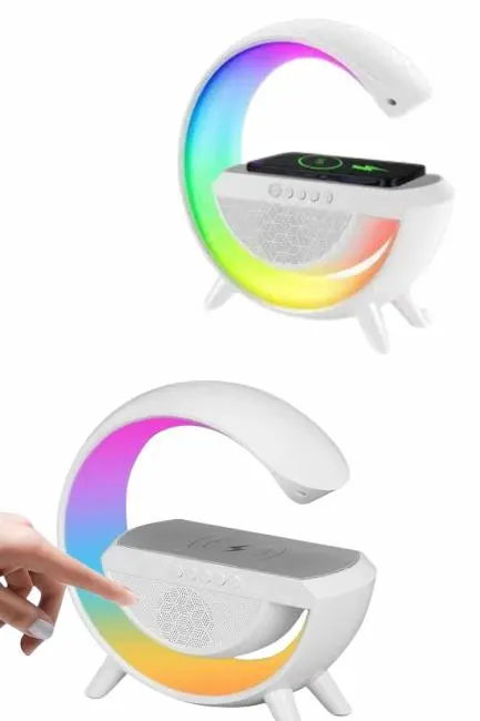 Yeni Nesil Bluetooth Hoparlör Speaker 5.0 Taşınabilir G Şeklinde Powerbankli