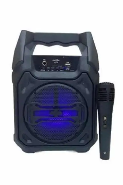 Bluetooth Hoparlör Led Işıklı Taşınabilir Kablosuz Speaker Uzun Pil Ömrü