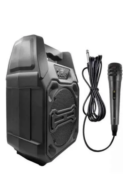 Bluetooth Hoparlör Led Işıklı Taşınabilir Kablosuz Speaker Uzun Pil Ömrü