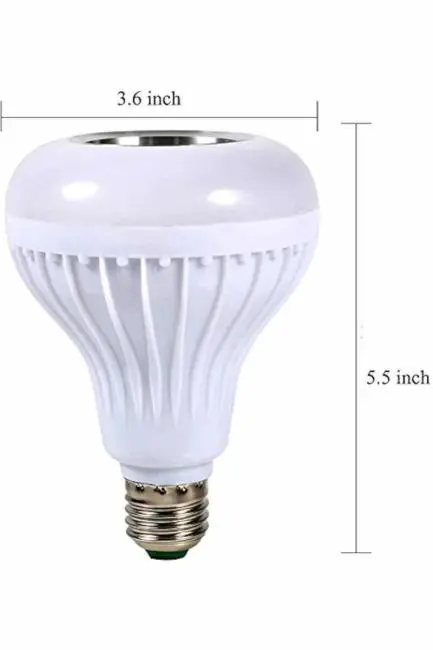 Kumandalı RGB Led Işık Bluetooth Hoparlör Ses Lambası Renkli Ampul