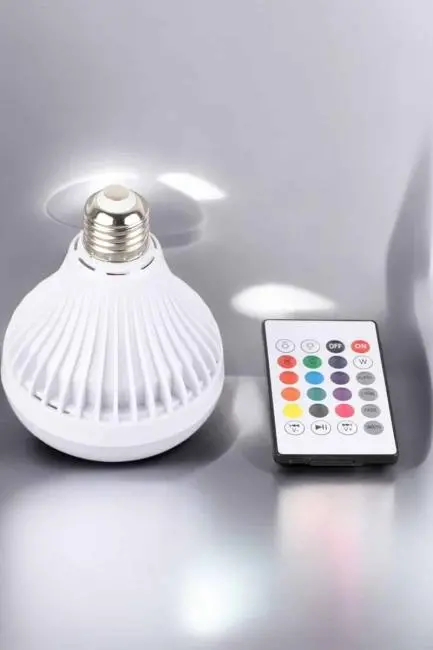 Kablosuz Bluetooth Hoparlör Led Lamba