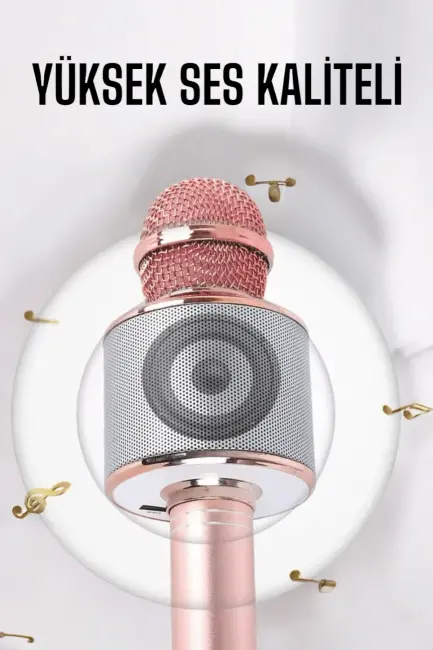 Taşınabilir Bluetooth Karaoke Mikrofon: Hafıza Kart Girişli Etkileyici Performans
