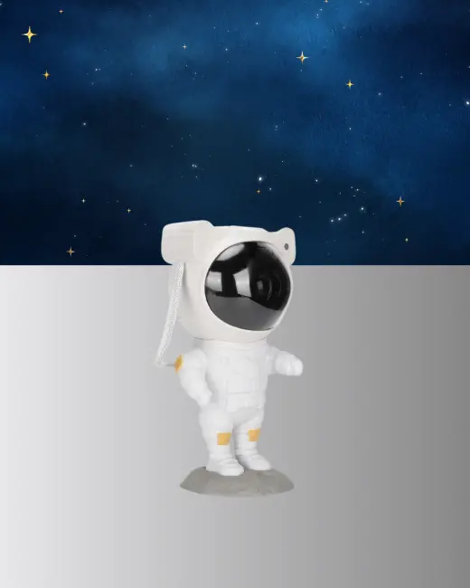 8 Efektli Astronot Galaxy Projektör Uzaktan Kumandalı LED Gece Lambası