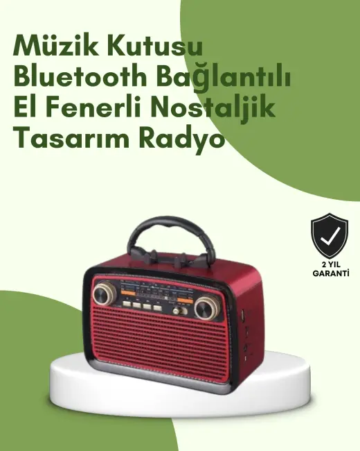 Kablosuz Bluetooth Hoparlör – Yüksek Ses Kalitesi Uzun Pil Ömrü FM ve AM Radyo Fonksiyonu