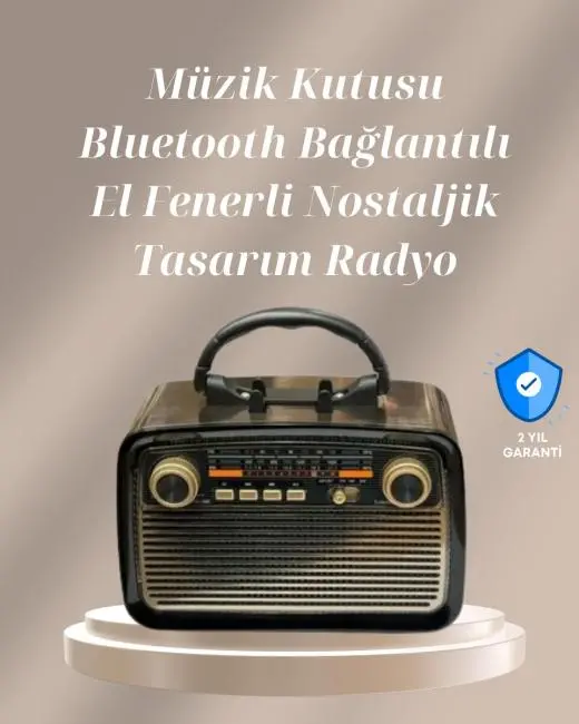 Bluetooth Bağlantılı Taşınabilir Hoparlör – FM/AM Radyo Özellikli Şarj Edilebilir Batarya 1 kg