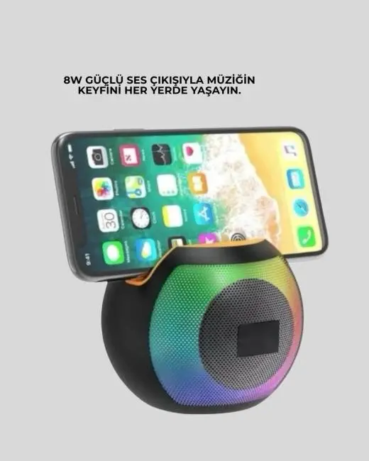 8 Saat Çalma Süreli Taşınabilir Bluetooth Hoparlör