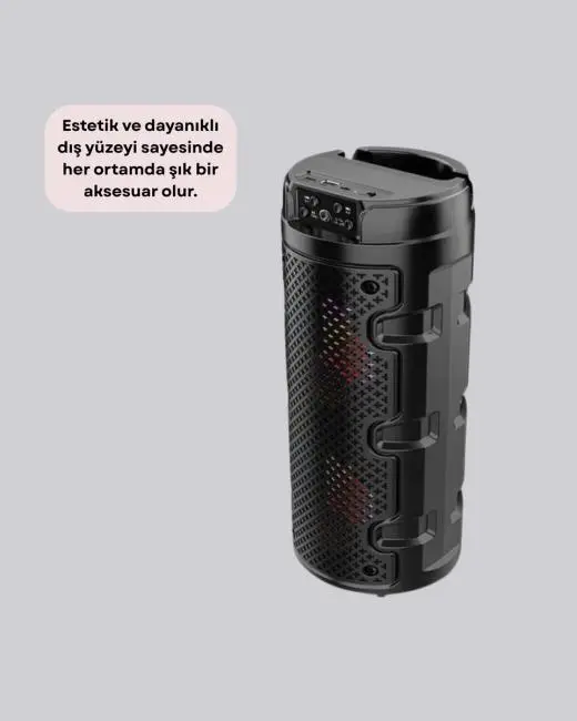 Kompakt ve Şık Tasarımlı Taşınabilir Hoparlör